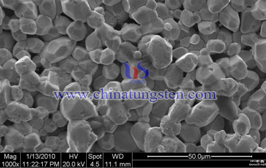 yellow tungsten oxide SEM 50μm