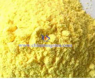 Polvo de óxido de tungsteno amarillo