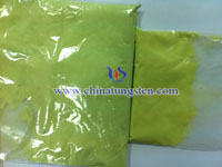  yellow tungsten powder oxide sample picture